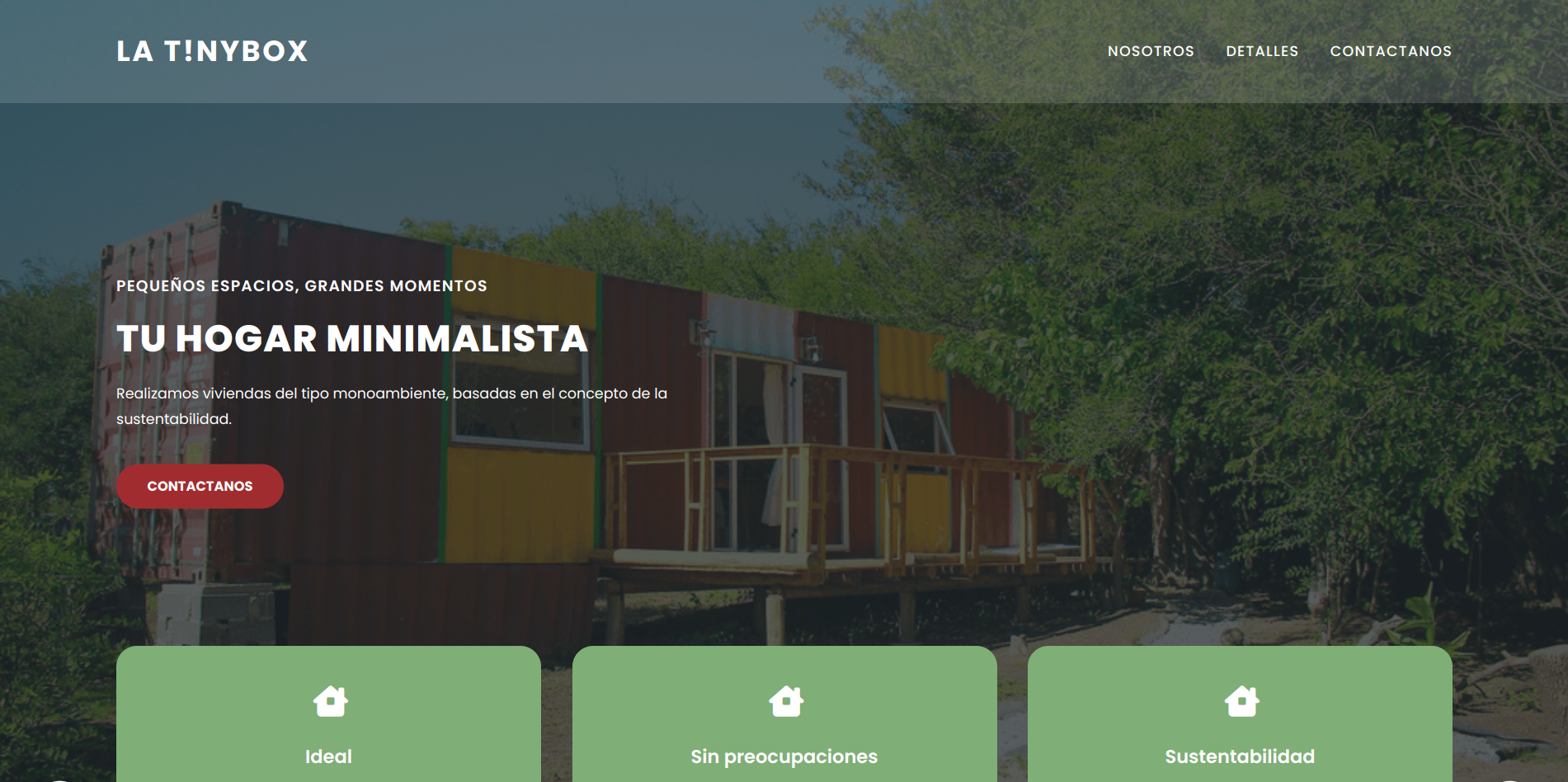 captura del index de la tinybox